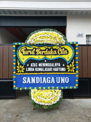 Papan Bunga Duka di Teruwai